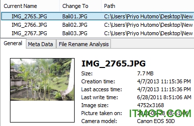 TweakNow FileRenamer