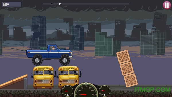 汽车撞僵尸手机游戏