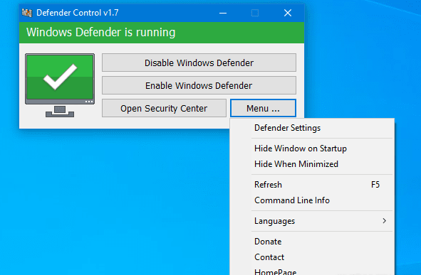 defender control软件