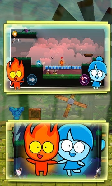 森林冰火人勇闯森林神庙游戏