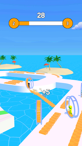 滚铁环捷径赛游戏