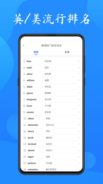 英文名起名取名助手app