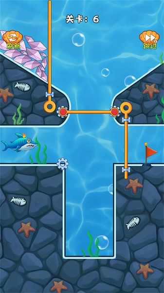 救救小鲨鱼游戏