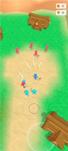 红蓝橡皮人斧头大战游戏