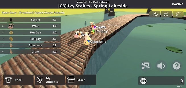 可爱动物赛跑比赛游戏