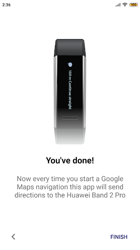 Huawei Band Maps app