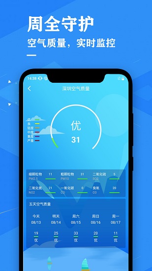 天气预报降雨预警app