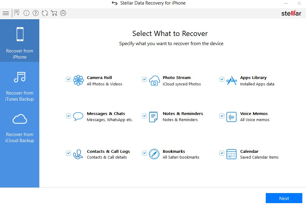 Stellar Data Recovery for iPhone