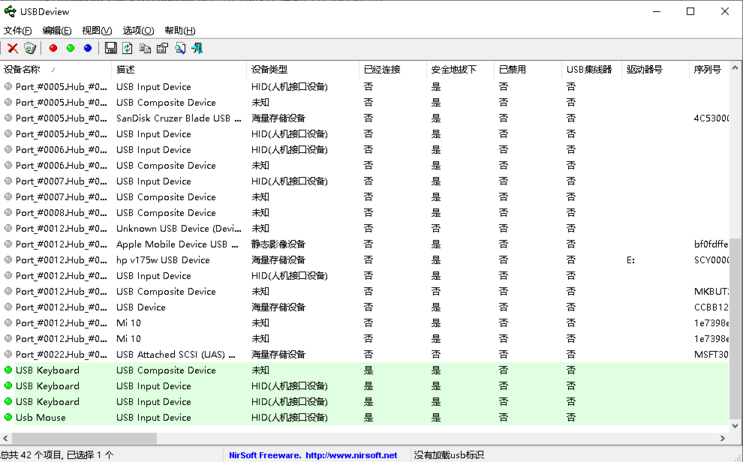 USB设备检测工具使用