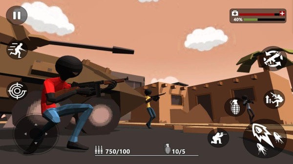 火柴人射击战场游戏