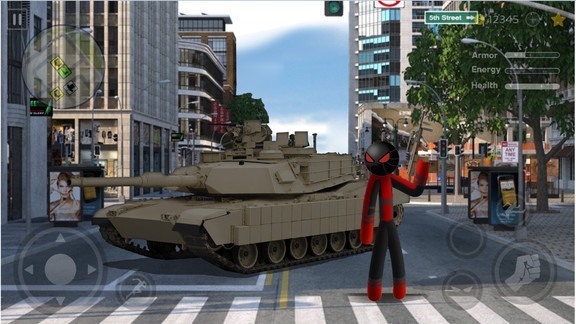 绳索火柴人城市英雄游戏