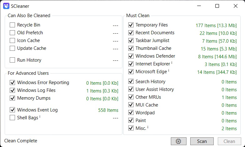 SCleaner系统清理软件下载