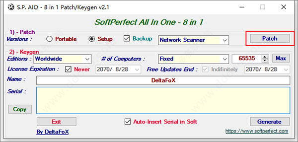 softperfect network scanner注册机