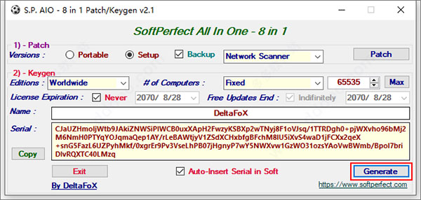 softperfect network scanner注册机