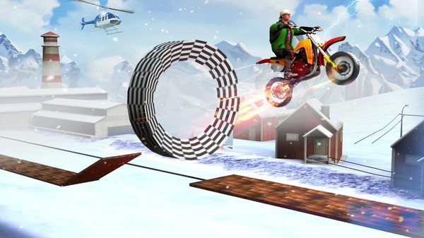 指尖摩托车特技游戏