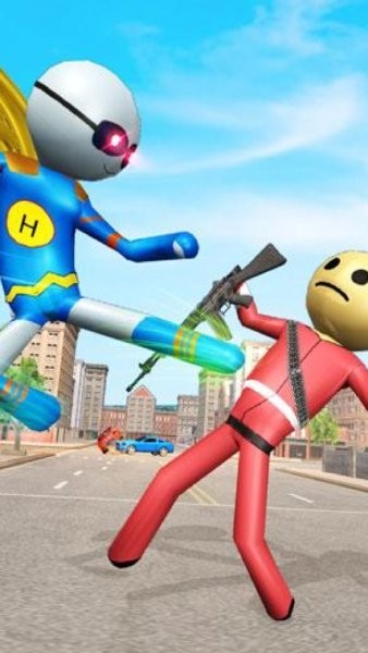 飞行火柴人英雄游戏