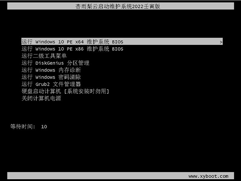 杏雨梨云PE杏雨梨云启动维护系统2022壬寅版