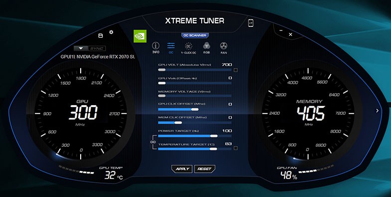 影驰魔盘XtremeTuner显卡超频软件安装