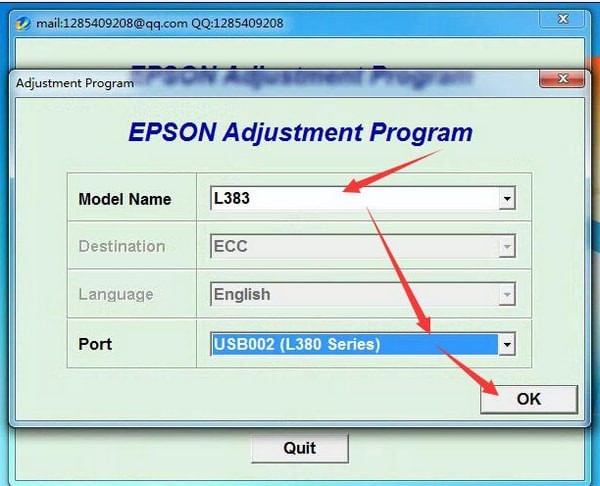 爱普生l3156废墨清零软件