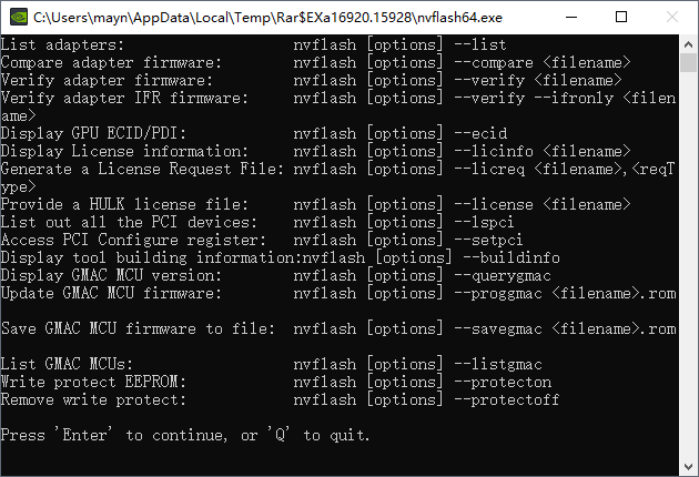 刷显卡bios软件nVFlash