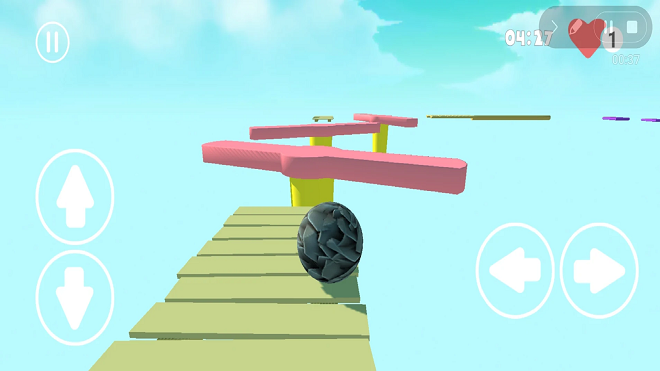 天空的滚球游戏