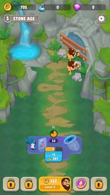 空闲时代合并与挖掘游戏