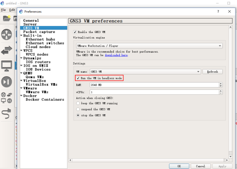 GNS3+GNS3.IOU.VM.ova安装说明