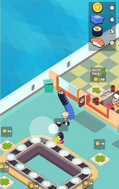 海边寿司店游戏