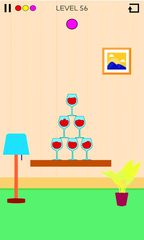 快乐画线玻璃杯游戏