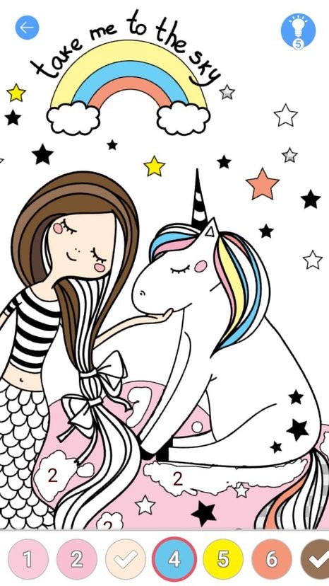 数字填色可爱填色绘画游戏